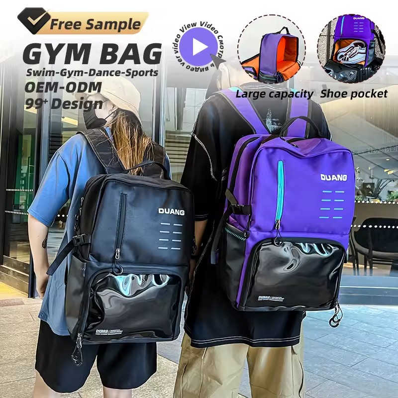 Oxford Gym Backpack with Separate Shoe Compartment product reference image