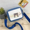 Mini Canvas Crossbody Bag with Two Print Directions Deep blue · design 1 color SKU reference