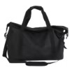 Laminated Oxford Weekender Duffel Black color SKU reference