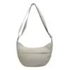 4L Polyester Crossbody Bag with Front Pocket White color SKU reference