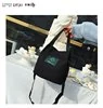 Mini Canvas Shoulder Tote in 12 Color Options Black color SKU reference