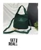 Mini Canvas Shoulder Tote in 12 Color Options Peacock blue color SKU reference