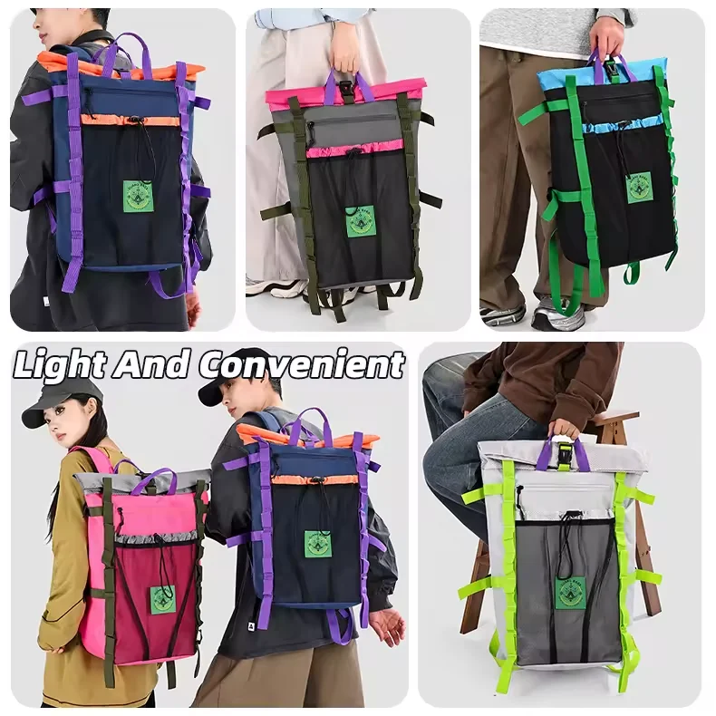 Oxford Backpack with Drawstring Closure & External Mesh Pouch product reference image