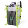 Oxford Backpack with Drawstring Closure & External Mesh Pouch Light gray color SKU reference