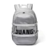 Nylon Commuter Backpack with Adjustable Shoulder Straps Gray color SKU reference