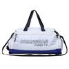 Oxford Sports Travel Bag with Shoe Storage White color SKU reference