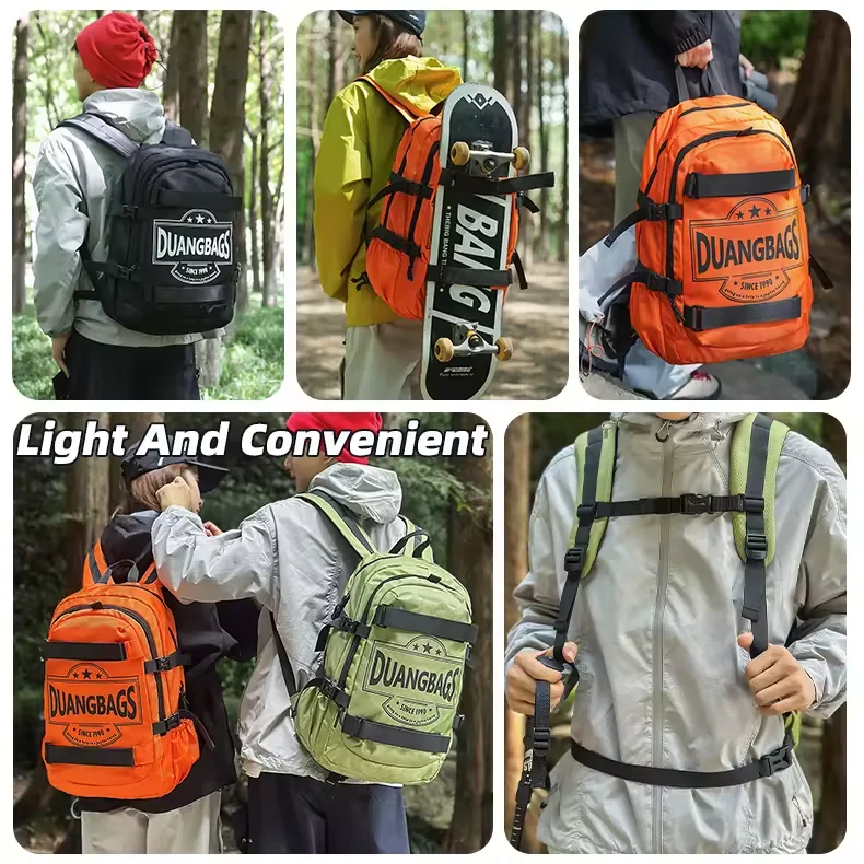Oxford Hiking Backpack with Breathable Straps & Side Pocket product reference image