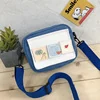 Embroidered Mini Canvas Crossbody Bag with Shoulder Strap Deep blue · design 1 color SKU reference