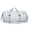 Oxford Travel Duffel with Wet/Dry & Shoe Compartments Light blue color SKU reference