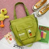 Foldable Custom-Print Cotton Canvas Tote Light green · design 1 color SKU reference