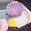 Holographic Mermaid-Shell PU Crossbody Bag with Chain Pictured color 02 color SKU reference