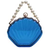 Holographic Mermaid-Shell PU Crossbody Bag with Chain Pictured color 08 color SKU reference