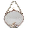 Holographic Mermaid-Shell PU Crossbody Bag with Chain Pictured color 10 color SKU reference