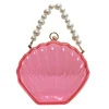 Holographic Mermaid-Shell PU Crossbody Bag with Chain Pictured color 12 color SKU reference