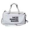 PU Sports Duffel with Wet/Dry and Shoe Storage White color SKU reference