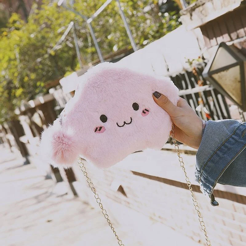 Plush Cloud-Shaped Mini Crossbody Purse product reference image