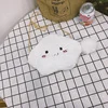 Plush Cloud-Shaped Mini Crossbody Purse White color SKU reference