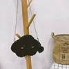 Plush Cloud-Shaped Mini Crossbody Purse Dark khaki color SKU reference