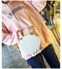 Scallop Shell-Shaped PU Crossbody Bag with Chain White color SKU reference