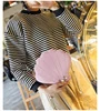 Scallop Shell-Shaped PU Crossbody Bag with Chain Red color SKU reference