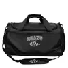 PU Travel Duffel with Wet/Dry Storage and Padded Shoulder Strap Black color SKU reference