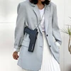 Pistol-Silhouette Novelty Shoulder Bag Black color SKU reference