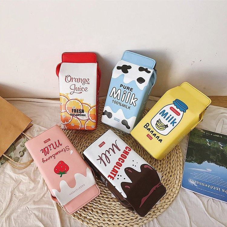 Milk Carton Novelty Crossbody Purse product reference image