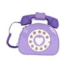 Telephone-Shaped Crossbody Bag with Auxiliary Headphone Detail Purple color SKU reference