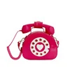 Telephone-Shaped Crossbody Bag with Auxiliary Headphone Detail Watermelon red color SKU reference