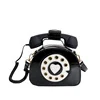 Telephone-Shaped Crossbody Bag with Auxiliary Headphone Detail Black color SKU reference