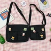 Canvas-Look Everyday Crossbody Bag in Two Sizes Black (pictured SKU) color SKU reference