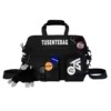 Nylon Business Crossbody Bag with Reflective Side Detail Black color SKU reference