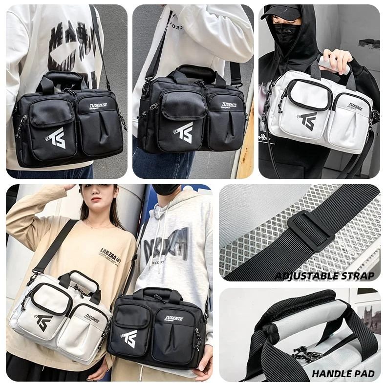 Oxford Messenger Bag with Two Front Pockets product reference image