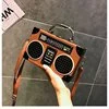Simulation Radio Box Shoulder Bag Brown color SKU reference