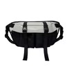 Oxford Travel Waist Bag with Anti-Theft Back Pocket Gray color SKU reference