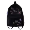 Nylon Student Backpack with Computer Compartment and RFID Feature Listing Black color SKU reference