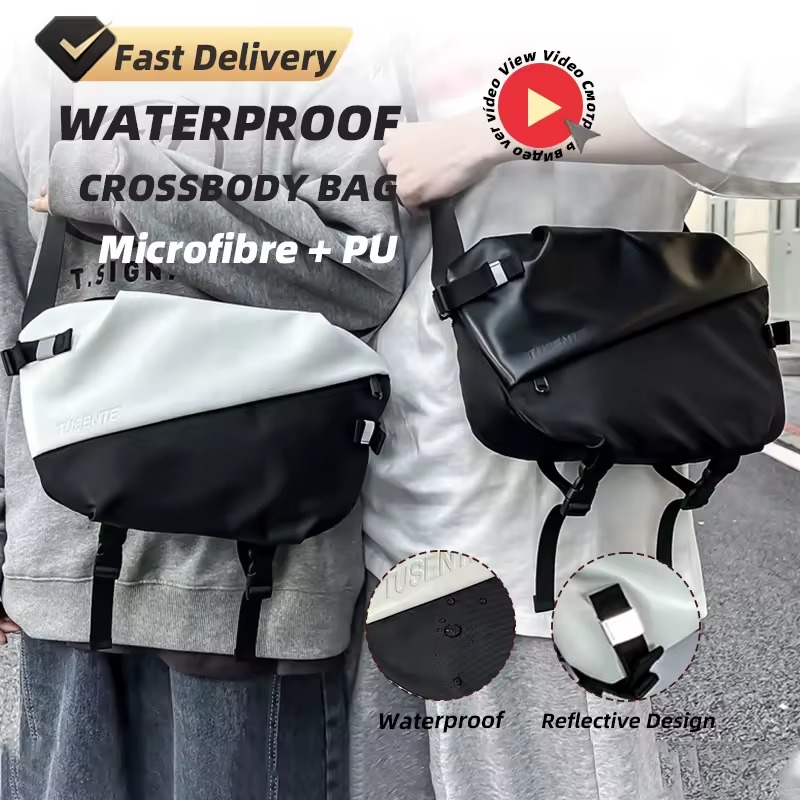 Reflective Microfiber Crossbody Bag product reference image