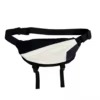 Reflective Microfiber Cycling Chest Bag White color SKU reference