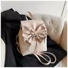 Bow-Detail PU Crossbody Bag with Phone Pocket Pink color SKU reference