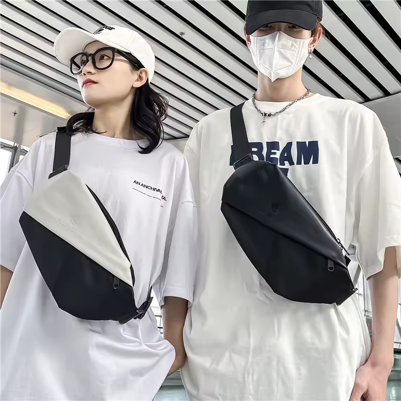 Microfiber & PU Water-Resistant Waist Crossbody Bag product reference image