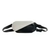 Microfiber & PU Water-Resistant Waist Crossbody Bag Gray color SKU reference