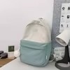 Color-Block Corduroy Backpack with Laptop Insert Pocket Green color SKU reference