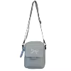 Bow-Embroidered Nylon Crossbody Bag with Magnetic Pocket Blue color SKU reference