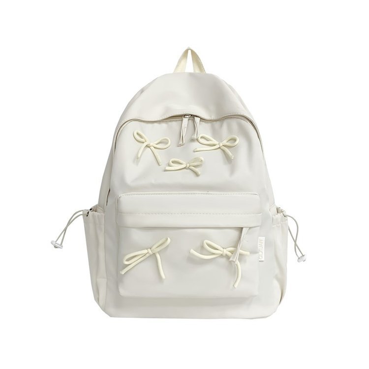 Bow-Detail Multi-Pocket School Backpack product reference image