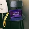 Printed Clear-Window Mini Crossbody Bag Purple color SKU reference
