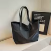 Oxford Tote with Hidden Base Extension Black color SKU reference
