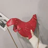 Dinosaur-Detail PU Mini Crossbody Bag with Chain Red color SKU reference