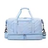 Oxford Gym Duffel with Separate Shoe & Wet-Dry Storage Light blue color SKU reference