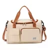 Oxford Gym Duffel with Independent Shoe Compartment Brown color SKU reference