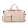 Foldable Nylon Weekender Duffel with Multiple Pockets Pink color SKU reference